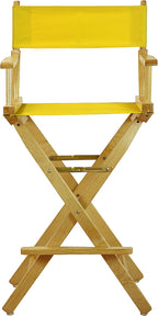 Casual Home 230-00/021-34 Director Chair 30" - Bar Height Natural Frame/Gold Canvas