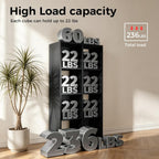 LUCKLIFE 8-Cube Storage Organizer, Stackable Modular Bookcase Shelf with Vertical or Horizontal Use, Fits 11×11" Bins, Optional Back Panels, for Living Room, Office, Carbon Black