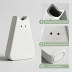 Adorable White Cat Vase - Modern, Simple & Creative Ceramic Flower Vase, Perfect Unique Gift for Girls, Women, Mothers & Cat Lovers - Ideal for Home Decor