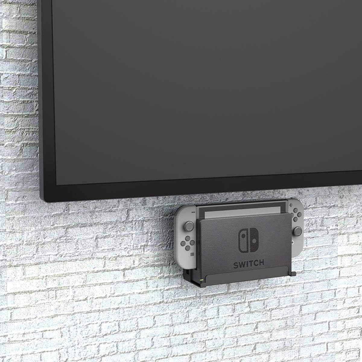 Monzlteck Wall Mount for Switch1/OLED, Near Or Behind TV,Save Space，Quick Heat Dissipation, Easy to Install,Not Fit for Switch2