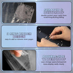 Trading Card Binder-440 Pockets Premium Trading Card Book, Double-Side Collectible Card Albums Compatible with Game/Baseball/Football/TCG Card, Waterproof PU Zippered Storage Card Holder