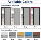 Custom Size Honeycomb Accordion Door for Interior Kitchen Bedroom Closet, Aluminum Frame Folding Sliding Room Divider, No Drill Partition Door Kit
