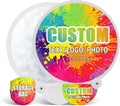 Custom Foldable Hand Fans Bulk - Personalized Round Flying Disc Fan with Photo Logo Text, Portable Pocket Favors for Class of 2026 Graduation, Wedding Guests, Trade Shows & Summer Events (50)