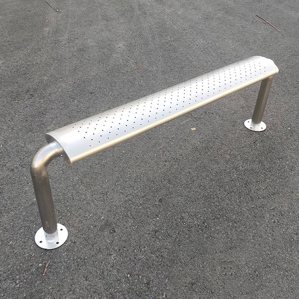 Patio Benches for Outdoors Stainless Steel Bench Park Chair Outdoor Rest Simple Waiting Bus Garden Benches for Outdoors
