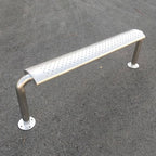 Patio Benches for Outdoors Stainless Steel Bench Park Chair Outdoor Rest Simple Waiting Bus Garden Benches for Outdoors