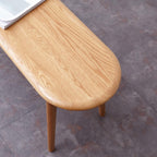 HomSof Natural Oak 100% Solid Wood for Dining Bench Table Bench for Living Room 39.4"x 11.8"x 16.1",Oak