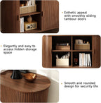 ONBRILL 48" Sideboard Buffet Cabinet with Storage, Storage Cabinet with Sliding Door & Adjustable Shelf, Modern Accent Coffee Bar Console Table for Kitchen, Entryway, Walnut