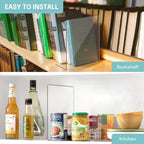 OKPOW Shelf Dividers for Closet Organization: 12 Pack Durable Clear Acrylic Divider Organizer for Shelves - Vertical Adjustable Shelving Separators for Clothing Purse