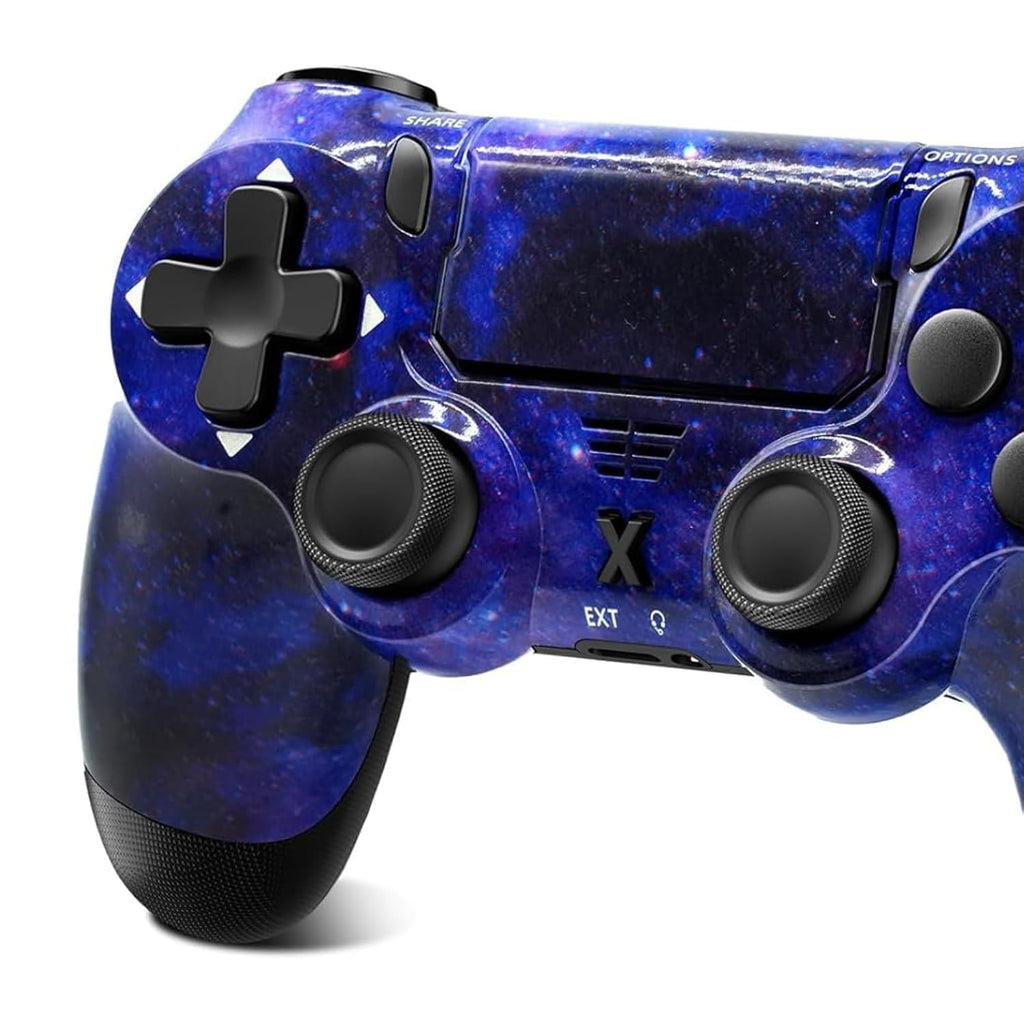 Puiseno Wireless Controller for PS-4, Dual Vibration Game Joystick/Motion Sensing/Touchpad/Speaker/3.5mm Audio Jack Headphone, Upgraded Six-Axis Sensor, Compatible with PS4/Slim/Pro Console/PC,STRAR