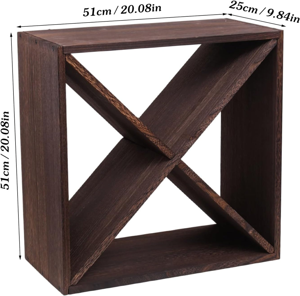 Wine Rack Countertop Wine Storage Wine Rack freestanding Floor 24 Bottle Wine Holder，for Home Kitchen countertops (24 Bottles)