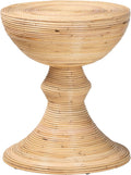 Bali & pari Brookwood Natural Rattan End Table