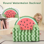 MOMCAYWEX Comfy Cute Toddler Chair, Soft Kids Couch with High Density Foam, Toddler Reading Chair, Green