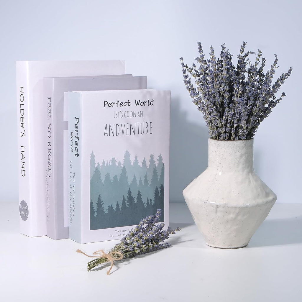 Dried Lavender 150+ Stems - Natural Purple Flowers Compact Short Stem Lavender 7.2-8.2 Inch for Home Decor, Wedding DIY Crafts, Small Vase Arrangements & Aromatherapy, Fresh Fragrance (150, 7.2"-8.2")