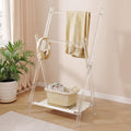 Acrylic Coat Rack Stand with Shelf, Foldable Clear Coat Hanger Stand, Modern Acrylic Hall Tree for Entryway, Bedroom, Living Room, Sturdy & Easy to Assemble