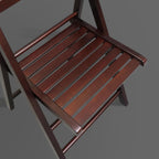 Casual Home Wooden Folding Chairs 2-Pcs Set - Espresso