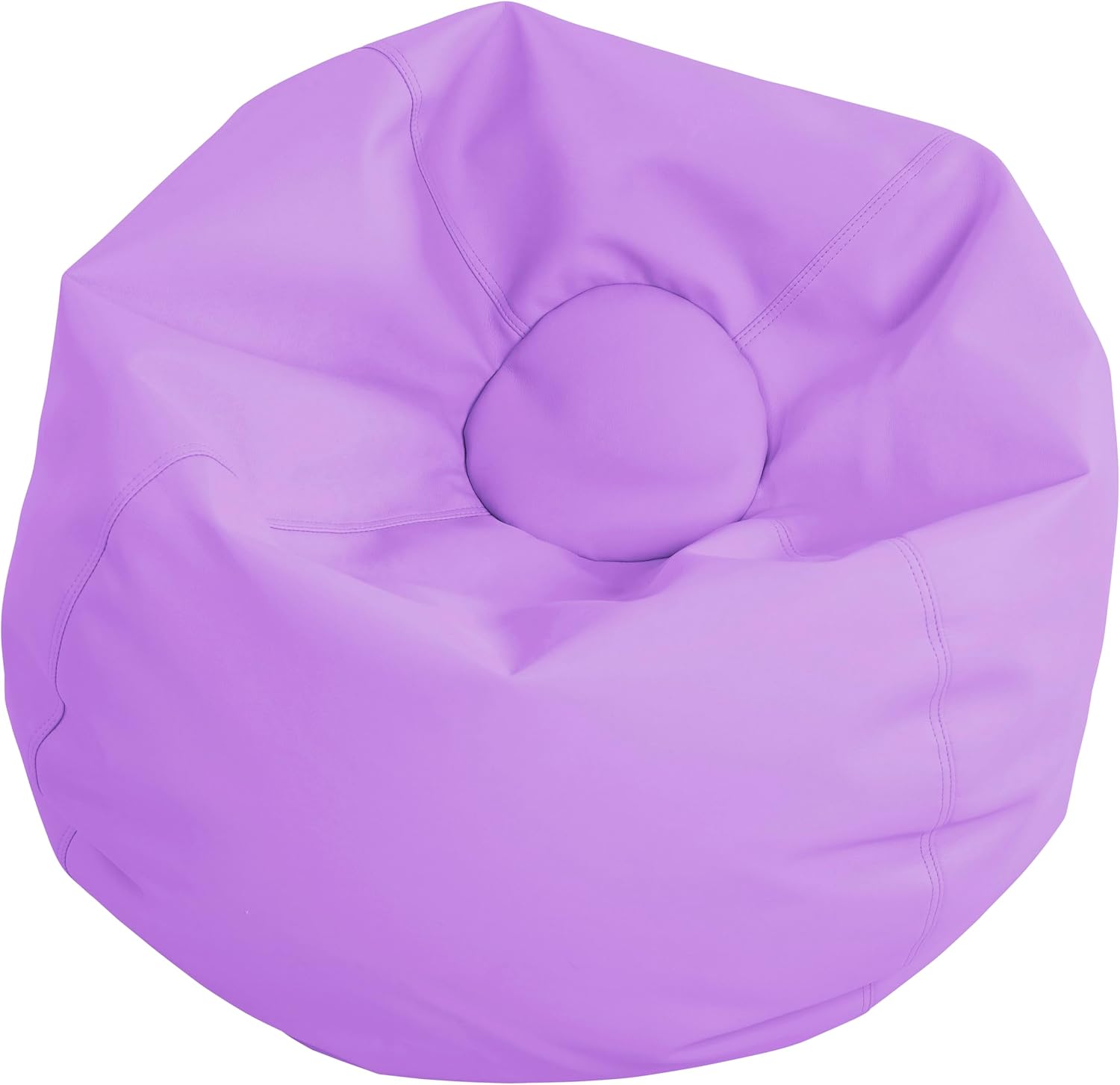 FDP SoftScape Classic 35" Standard Bean Bag Chair, Furniture for Kids, Teens, Perfect for Reading, Playing Video Games, Relaxing Alternative Seating for Classroom, Library, Home - Lavender, 10478-LV
