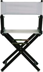 Casual Home 18" Director's Chair Black Frame with White Canvas