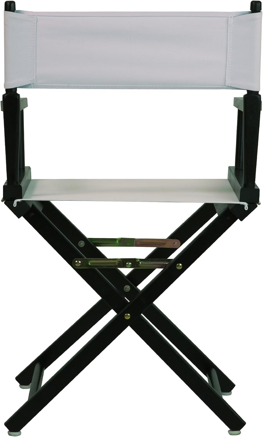 Casual Home 18" Director's Chair Black Frame with White Canvas