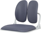 【Premium Dual-Backrests】 Made in Korea Ergonomic Floor Chair with Back Support - Meditation Chair, Floor Gaming Chair, Reading Chair, Floor Chairs for Adults, Foldable Chair (Grey)