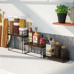 9 Bottle Coffee Syrup Rack Organizer 3 Tier Syrup Holder Stand for Coffee Bar Syrup Storage Shelves for Bar Family Storage Small Wine Rack for Syrup Wine Dressing