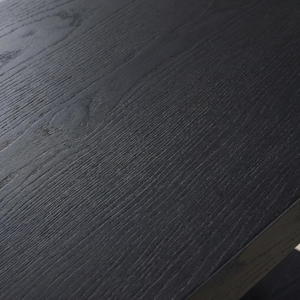 Furnifact Black, End Side Table, MDF Construction, Open Shelf, Durable Home Design, Warm Stylish Finish, Quality Build for Home
