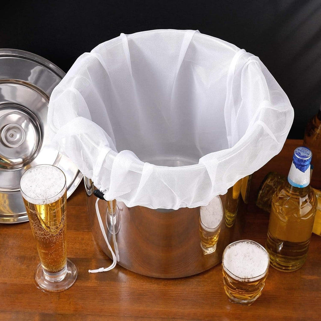 Extra Large 26x22 Inch Fine Mesh Brew Bags 3 Pack for Home Brewing Beer, Wine, Cider, and Jam