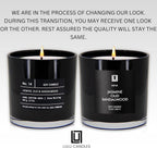 Lulu Candles | Jasmine, Oud & Sandalwood | Luxury Scented Soy Jar Candle | Hand Poured in The USA | Highly Scented & Long Lasting (9 Oz.)