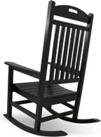 Trex Outdoor Furniture by Polywood Yacht Club Rocker Chair, Charcoal Black (TXR100CB)