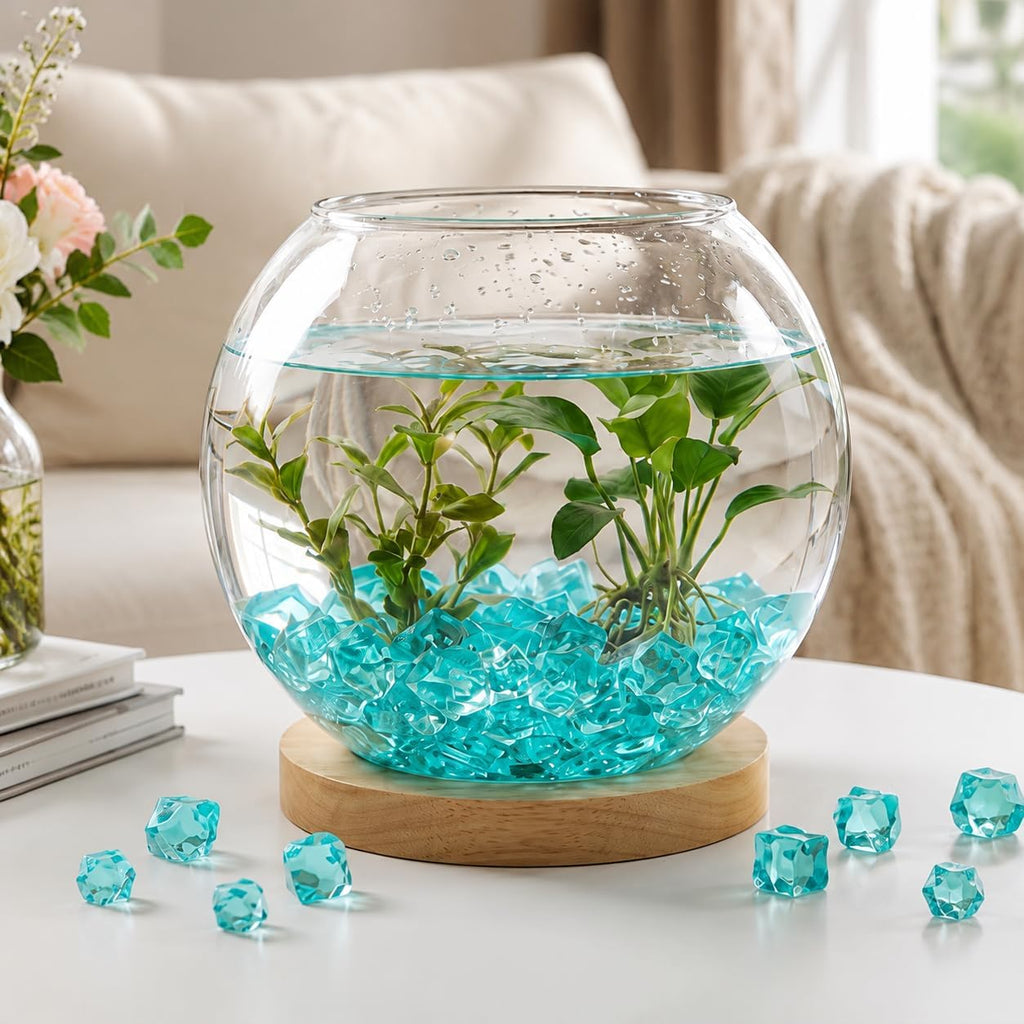 700 Pcs Black Fake Crushed Ice Rocks 5 Sizes Acrylic Diamonds Crystals Gems Vase Fillers for DIY Craft Photography Props Aquarium Tank Table Scatter Home Decoration