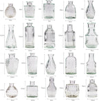 80 Pcs Bud Vase Set, Vases for Centerpieces, Cute Glass Bud Vases in Bulk, Small Vases for Flowers, Clear Vase Set for Wedding Decorations, Home Table Flower Décor