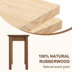 CycleCrew 47.2" Solid Wood Dining Bench with Removable Cushion - Mid-Century Modern Entryway Bench, Extra Height Upholstered Bench for Dining Table, End of Bed, Living Room