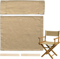 STAY GENT Director's Chair Canvas Replacement Kit 21"L x 8"W - 21"L x 16.5"W Replacement Canvas Durable Cotton Canvas Seat & Back Covers for Home,Model Artist,Makeup,Show Dressing Room, 1 Set Khaki