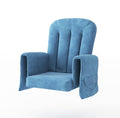 Foundations SafeRocker Glider Rocker Cushion Replacement Set, Durable Microfiber, Storage Pockets to Hold Baby Necessities, Can be Removed and Laundered (Blue)