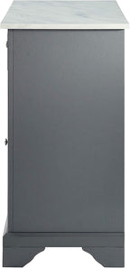 Crosley Furniture Avery Kitchen Island with Storage Shelves, Microwave Stand, Coffee Bar, Gray