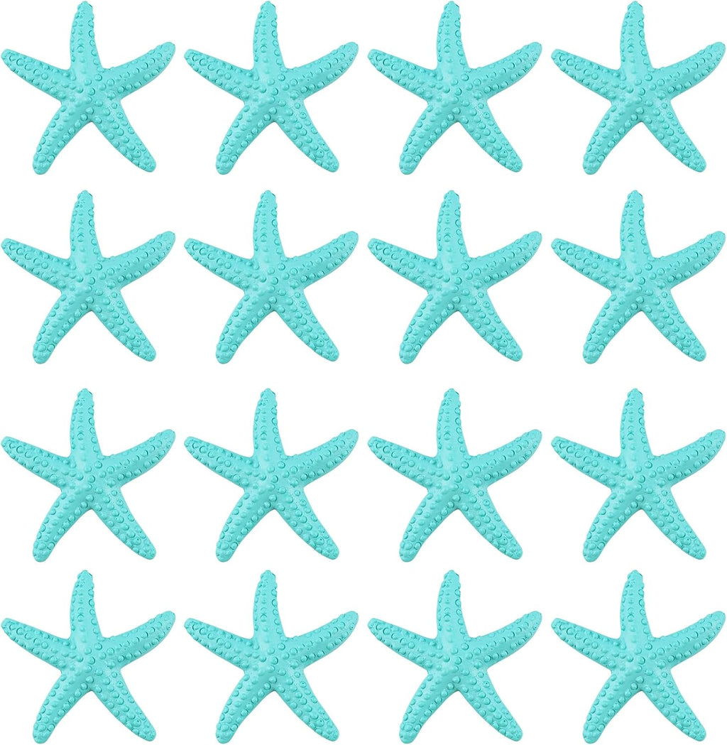 Framendino, 30 Pack Cute Seashells Starfish Decor Small Finger Resin Ornaments for Wedding Beach Theme Party DIY Crafts Home Fish Tank Decoration