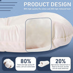 5 PCS Glider Rocker Replacement Cushions Set - Thickened Non-Slip & Washable Cushions with Ottoman Cover and Storage Pocket - Supportive for Glider Rockers & Nursery Comfort