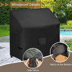FLYMEI Outdoor Garden Potting Bench Table Cover, Waterproof Windproof Protective Cover for Outdoor Cabinet/Potting Benches for Outside/Garden Table for Planting, 47" x 20" x 47"