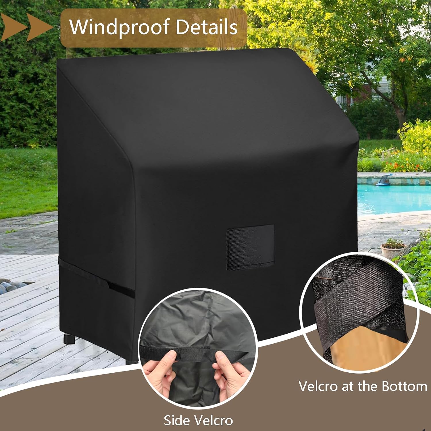 FLYMEI Outdoor Garden Potting Bench Table Cover, Waterproof Windproof Protective Cover for Outdoor Cabinet/Potting Benches for Outside/Garden Table for Planting, 47" x 20" x 47"