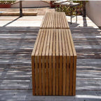 Patio Benches for Outdoors Outdoor Bench Solid Wood Park Chair Courtyard Balcony Teak Bathroom Sauna Shoe Changing Garden Benches for Outdoors
