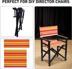 Director Chair Replacement Canvas, Directors Chair Replacement Covers For Beach Chairs, White Black Red Rainbow Canvas Seat Stool Protector For Home Director (Multi-Color)