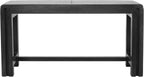 Jofran Global Archive Bradford Extendable Solid Mango Wood Bench, Mid-Century Accent Bench for Living Room Entryway, Grey