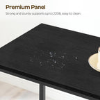 YATINEY 70.8" Long Bar Table, Counter Bar Height Table, High Top Table, Rectangular Hightop Bar Pub, for Kitchen, Living Room, Entryway, Black BT08BB