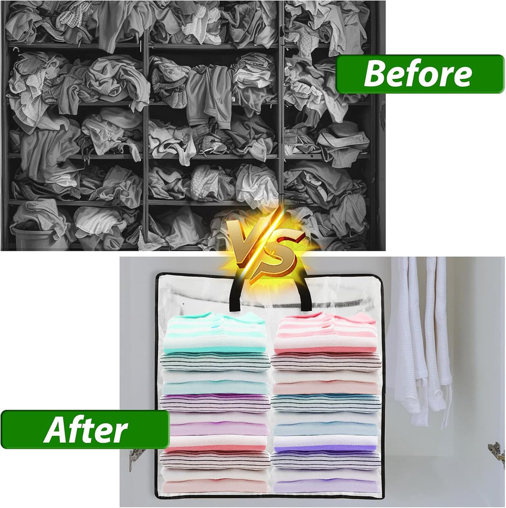 8 Pack Wreath Storage Bags, 24 Inch Clear Christmas Wreath Storage Bag with Zipper and Handles, PP Woven Holiday Decor Storage Bags
