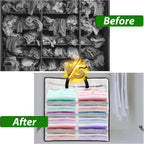 8 Pack Wreath Storage Bags, 24 Inch Clear Christmas Wreath Storage Bag with Zipper and Handles, PP Woven Holiday Decor Storage Bags