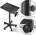 Saloniture Aluminum Salon Instrument Tray with Caddy, Heavy-Duty Rolling Base