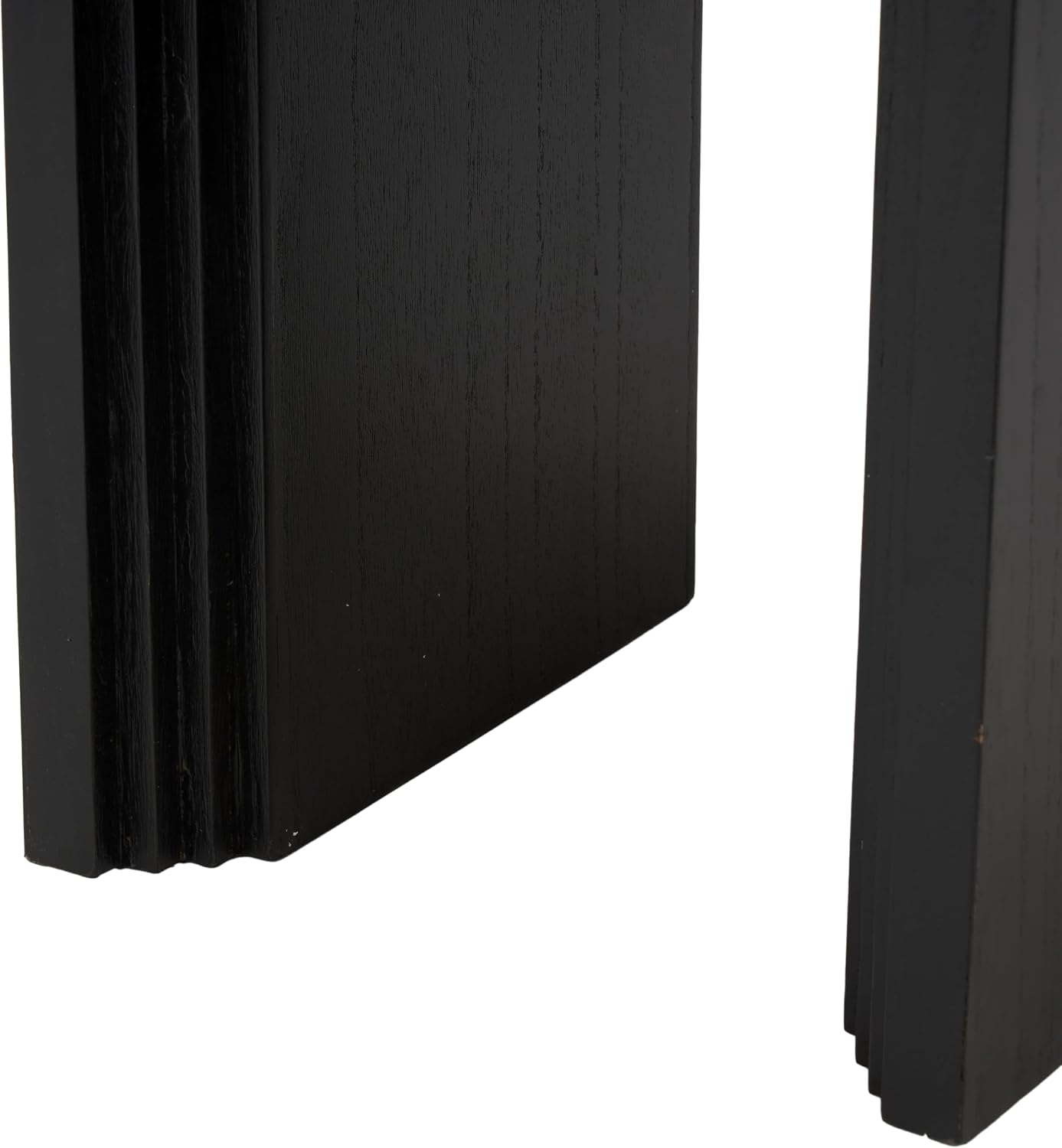Deco 79 Wood Side End Accent Table Cutout Arch End Table, Side Table 12" x 12" x 24", Black