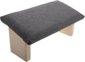 Toyvian Foldable Meditation Bench Wooden Prayer Stool Kneeler Chair with Slant Seat Deep Gray Folding Yoga Equipment for Meditation and Seiza Posture