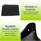 HARFINGTON Repotting Mat 19.7" x 19.7" Oxford Cloth Waterproof Plant Repotting Mat Foldable Portable Gardening Potting Tray with Plastic Buckle for Indoor Plant Change Soil, Black