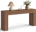 VASAGLE Entryway Table, Long Console Table, Thick Tabletop, Farmhouse Style, for Hallway, Behind the Couch, Living Room, Foyer, Easy Assembly, 11.8 x 63 x 31.5 Inches, Chestnut Brown ULNT147KX01S