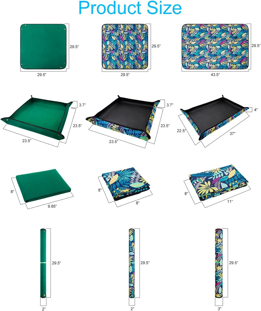 Waterproof Potting Mat for Indoor Plant Transplants, 29.5"x 29.5" Foldable Repotting Mat for Mess Control, Succulent Gardening Tray for Plant Lovers, Birthday Gifts for Women